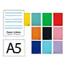 Cuaderno espiral liderpapel din a5 smart tapa blanda 80h 75gr rayado montessori 3,5mm colores surtidos