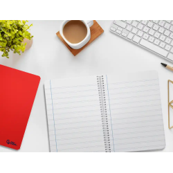 Cuaderno espiral liderpapel a5 smart tapa blanda 80h 75gr rayado montessori 5mm colores surtidos