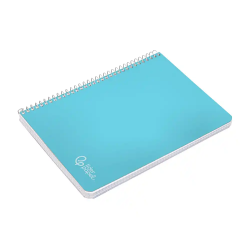Cuaderno espiral liderpapel a5 witty tapa dura 80h 90gr cuadro 4mm con margen color azul