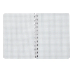 Cuaderno espiral liderpapel a5 witty tapa dura 80h 90gr cuadro 4mm con margen color azul