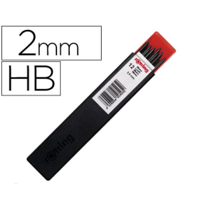 Minas rotring grafito 2 mm...