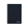 Cuaderno espiral liderpapel a5 witty tapa dura 80h 90gr cuadro 4mm con margen color negro