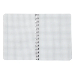 Cuaderno espiral liderpapel a5 witty tapa dura 80h 90gr cuadro 4mm con margen color negro