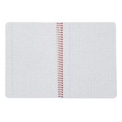 Cuaderno espiral liderpapel a5 witty tapa dura 80h 90gr cuadro 4mm con margen color naranja