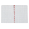 Cuaderno espiral liderpapel a5 witty tapa dura 80h 90gr cuadro 4mm con margen color naranja