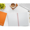Cuaderno espiral liderpapel a5 witty tapa dura 80h 90gr cuadro 4mm con margen color naranja