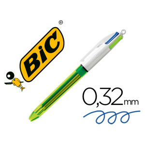 Boligrafo bic cuatro...