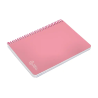 Cuaderno espiral liderpapel a5 witty tapa dura 80h 90gr cuadro 4mm con margen color rosa