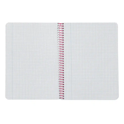 Cuaderno espiral liderpapel a5 witty tapa dura 80h 90gr cuadro 4mm con margen color rosa