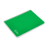 Cuaderno espiral liderpapel a5 witty tapa dura 80h 90gr cuadro 4mm con margen color verde