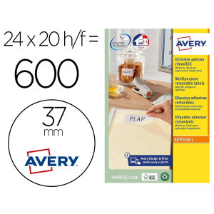 Etiqueta adhesiva avery...