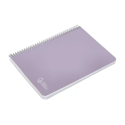 Cuaderno espiral liderpapel a5 witty tapa dura 80h 90gr cuadro 4mm con margen color violeta