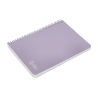 Cuaderno espiral liderpapel a5 witty tapa dura 80h 90gr cuadro 4mm con margen color violeta