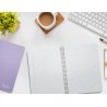 Cuaderno espiral liderpapel a5 witty tapa dura 80h 90gr cuadro 4mm con margen color violeta