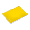 Cuaderno espiral liderpapel a5 witty tapa dura 80h 90gr cuadro 4mm con margen color amarillo