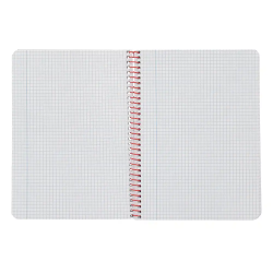 Cuaderno espiral liderpapel a5 witty tapa dura 80h 90gr cuadro 4mm con margen color azul marino