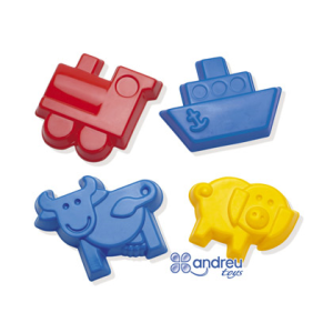 Juego dantoy moldes arena 4...