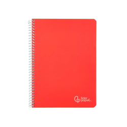 Cuaderno espiral liderpapel a5 witty tapa dura 80h 90gr cuadro 5mm con margen colores surtidos