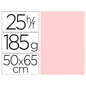 Cartulina guarro rosa 50x65...