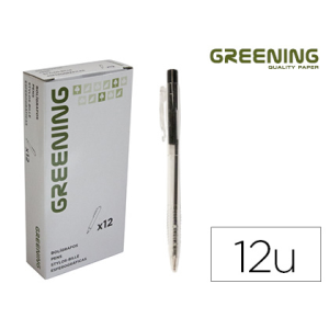 Boligrafo greening negro...
