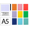 Cuaderno espiral liderpapel a5 witty tapa dura 80h 90gr cuadro 6mm con margen colores surtidos