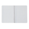 Cuaderno espiral liderpapel a5 witty tapa dura 80h 90gr cuadro 6mm con margen colores surtidos
