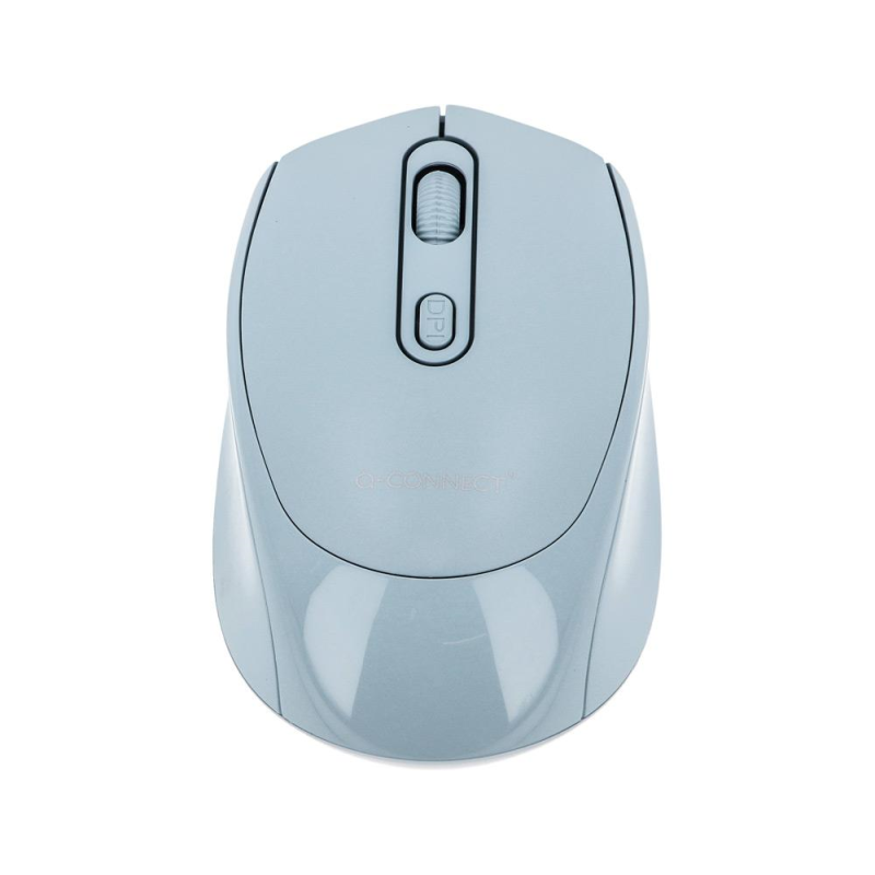Raton q-connect optico inalambrico dpi 800/1200/1600 receptor usb 2,4 ghz azul claro