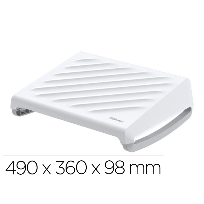 Reposapies fellowes breyta 3 ajustes de altura 100% reciclable 490x360x98 mm color blanco