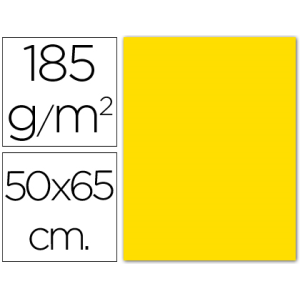 Cartulina guarro gualda 50x65 cm 185 gr