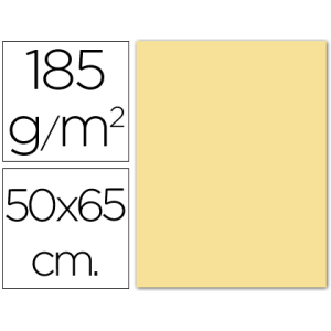 Cartulina guarro crema 50x65 cm 185 gr