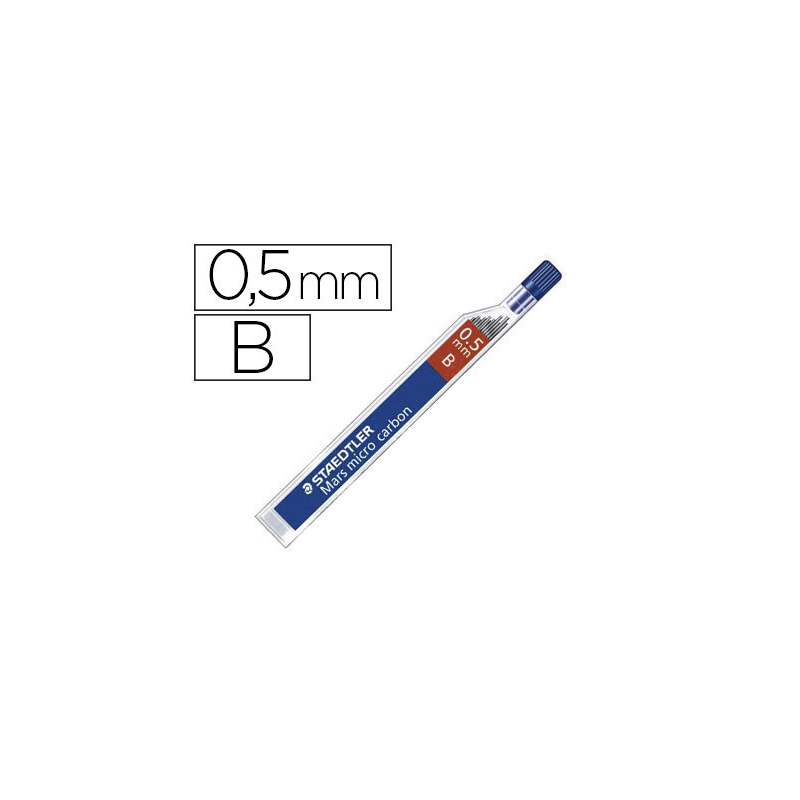 Minas staedtler mars micro grafito 0,5 mm b tubo con 12 unidades