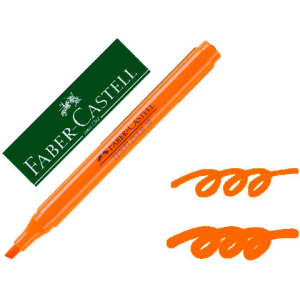 Rotulador faber castell fluorescente textliner 38 naranja