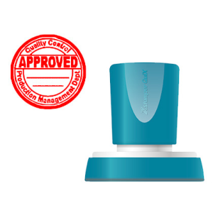 Sello x'stamper quix personalizable color rojo redondo diametro 38 mm q-53