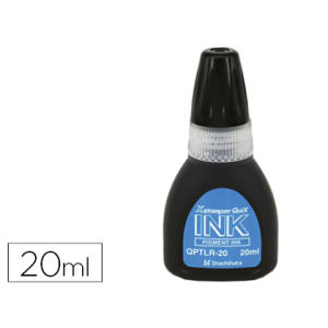 Tinta x'stamper quix para sellos negra bote de 20 ml