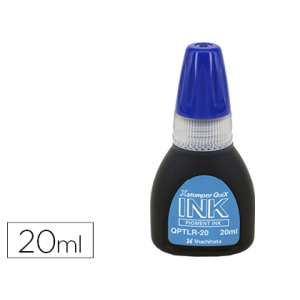 Tinta x'stamper quix para sellos azul bote de 20 ml