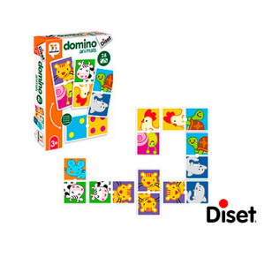Juego diset educativo domino animals