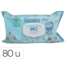 Papel higienico humedo freshness paquete con tapa de 80 unidades