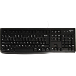 Teclado logitech k120 usb 2.0 con cable negro