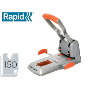 Taladrador rapid hdc150 supreme metalico/abs plata/naranja capacidad 150 hojas