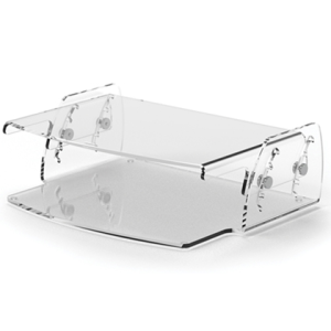 Soporte fellowes para monitor clarity ajustable 5 posiciones transparente 70x256x320 mm hasta 15 kg