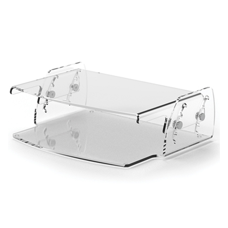 Soporte fellowes para monitor clarity ajustable 5 posiciones transparente 70x256x320 mm hasta 15 kg