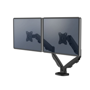 Brazo para monitor fellowes serie eppa ajustable altura 2 pantallas normativa vesa hasta 10 kg negro