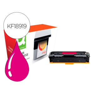 Toner compatible q-connect canon lbp611m i-sensys lbp610 magenta alto rendimiento 2200 paginas