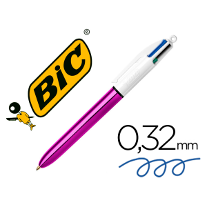 Boligrafo bic cuatro...