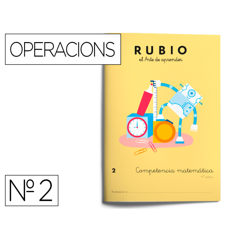 Cuaderno rubio competencia matematica nº2
