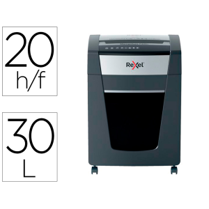 Destructora de documentos rexel momentum extra p420+ capacidad corte 20 h p4 destruye grapas clips cd y