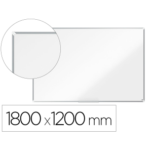 Pizarra blanca nobo premium plus melamina 1800x1200 mm