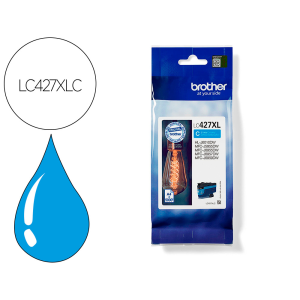 Ink-jet brother lc427xlc mfcj5955dw / 6955dw cian alta capacidad 5000 paginas