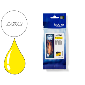 Ink-jet brother lc427xly mfcj5955dw / 6955dw alta capacidad amarillo 5000 paginas