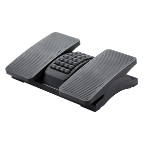 Reposapies plastico q-connect ajustable derecha izquierda 2 alturas efecto masaje 430x320x110 mm